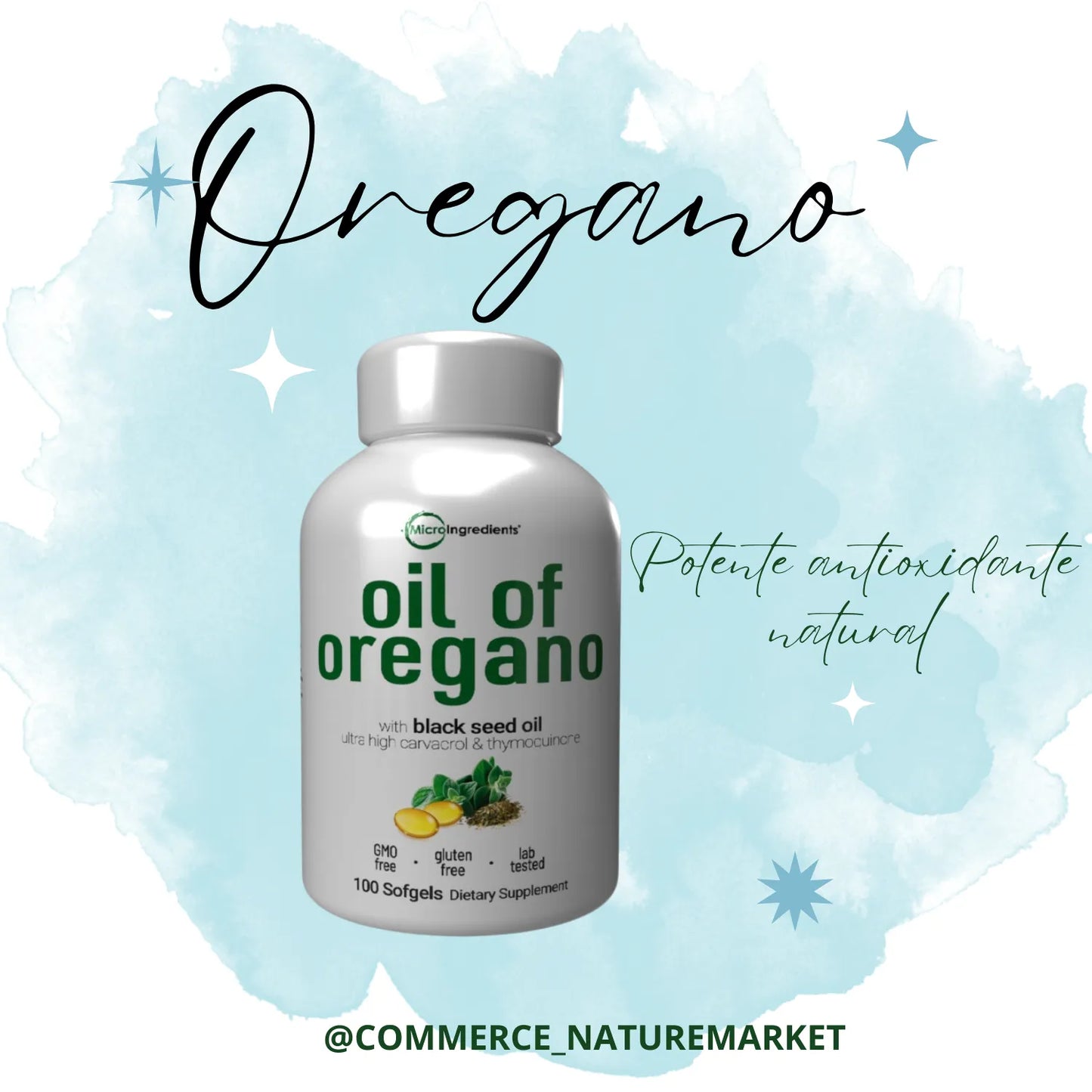 Cápsulas Naturales de Orégano
