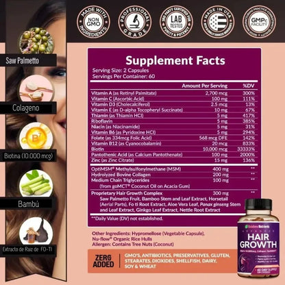 Hair Growth x 120 Cap