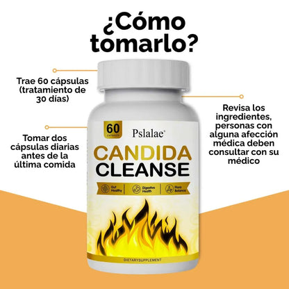 Cándida Cleanse - Libérate de la hinchazón, los gases y la fatiga.