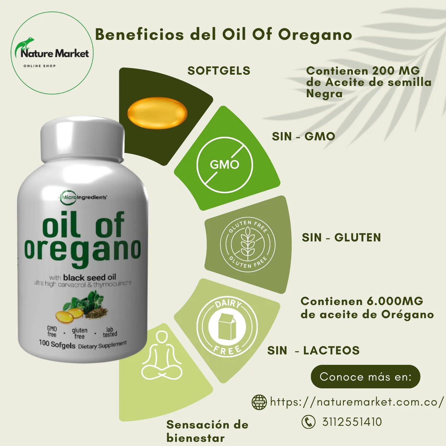 Cápsulas Naturales de Orégano