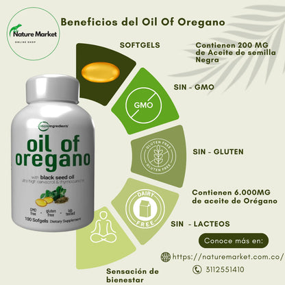 Cápsulas Naturales de Orégano